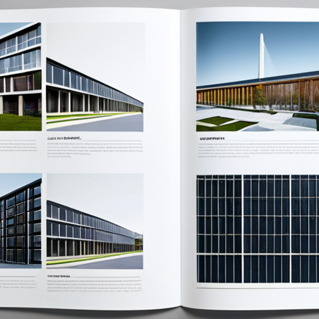 건축 설계 포트폴리오 작성법 - Concept & Layout**
"Architectural portfolio page showcasing concept keywords like 'sustainable urba...