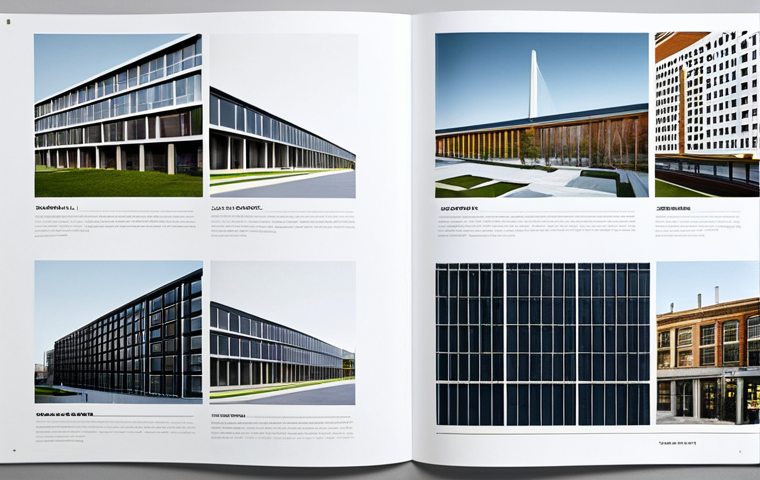 건축 설계 포트폴리오 작성법 - Concept & Layout**
"Architectural portfolio page showcasing concept keywords like 'sustainable urba...