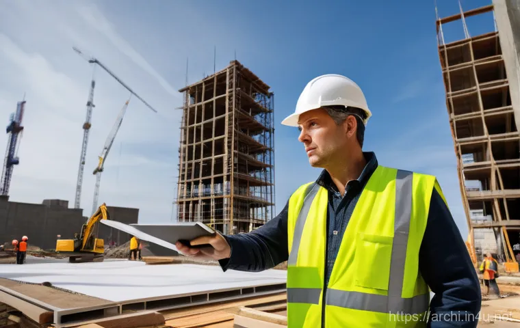 건축사의 윤리와 책임 - A thoughtful female architect, in her mid-30s, with a warm and engaging expression, is seated across...