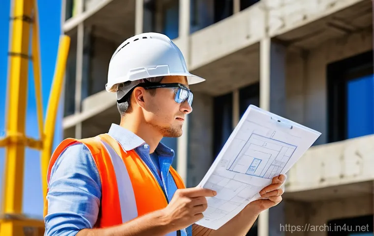 건축 시공에서 품질 관리 중요성 - **Image Prompt 1: Meticulous Human Quality Control for Family Safety**
A bright, daytime scene a...